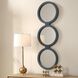 Going In Circles 56 X 18 inch Muted Blue Mirror