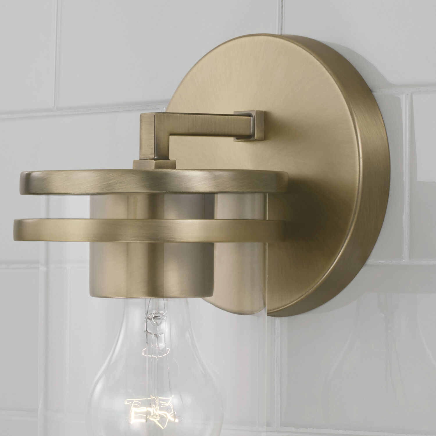 Fuller 1 Light 5 inch Aged Brass Sconce Wall Light