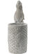 Standing Rabbit Gray Outdoor Planter