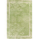 Atlas 96 X 60 inch Dark Green, Beige Rug