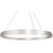Halo LED 71.63 inch Brushed Silver Pendant Ceiling Light