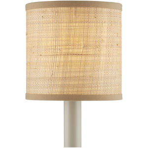 Grasscloth Natural Drum Chandelier Shade