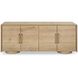 Evanston Natural and Black 4 Door Cabinet