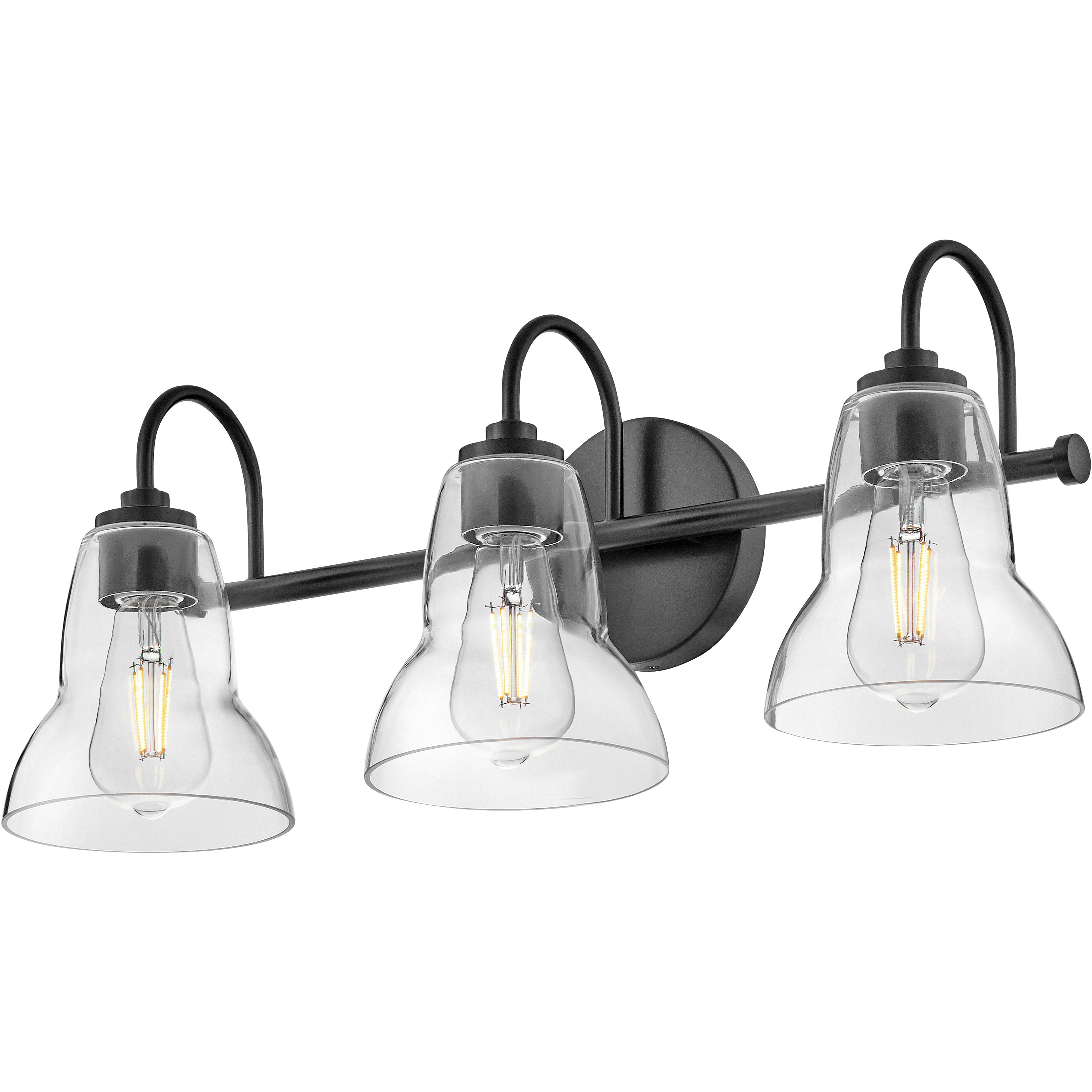 Vera LED 24 inch Black Bath Light Wall Light