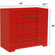 Cameron Red Dresser