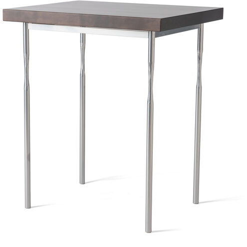 Senza 26.1 X 22 inch Sterling Side Table in Maple Espresso, Wood Top