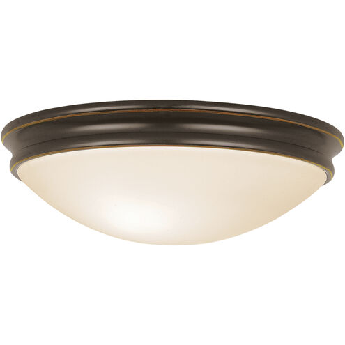 Atom 2 Light 13 inch Oil Rubbed Bronze Flush Mount Ceiling Light in Incandescent