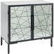 Checkmate Checkmate White with Black and Clear Cabinet