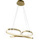 Canada LED 24 inch Gold Chandelier Ceiling Light