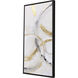 Suspended Motion Gray and Beige and Black and Metallic Canvas, The Studio