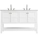Theo 54 X 34 inch White Bathroom Vanity Cabinet