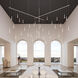 Suspenders LED 137.25 inch Satin White Suspension Ceiling Light, Multi-light