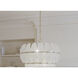 Marclaire 11 Light 26.5 inch Legacy Brass Pendant Ceiling Light in Clear Textured Handmade Glass