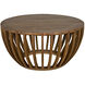 Francis 35 X 35 inch Clear Coat Flat Coffee Table