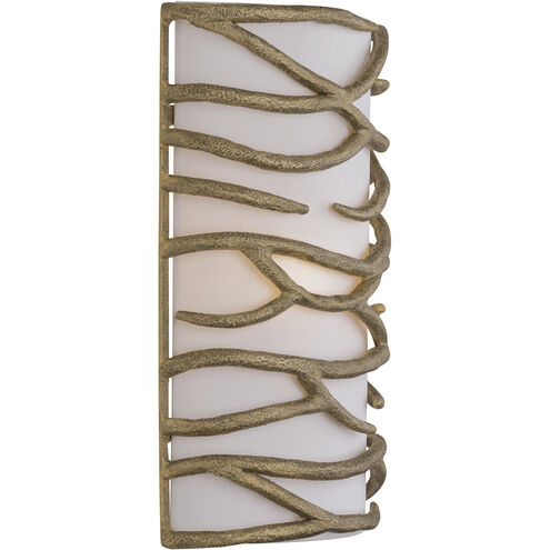 Branch Reality 2 Light 11 inch Textured Ashen Gold Wall Sconce Wall Light
