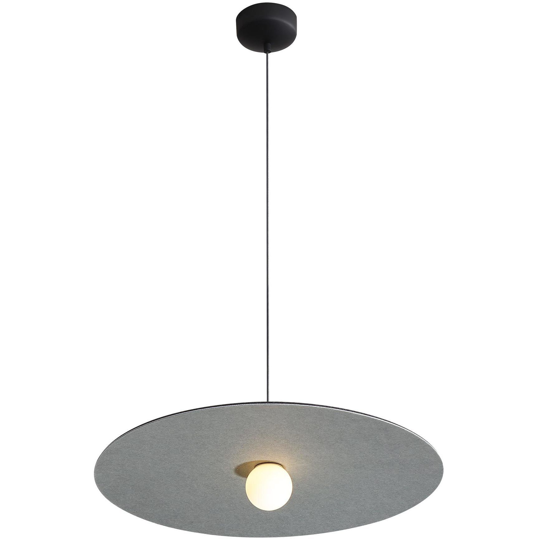 Faroe Pendant Ceiling Light in Flecked Black/Grey
