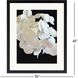 Modern Hydrangea White and Beige and Black and Neutral Framed Art