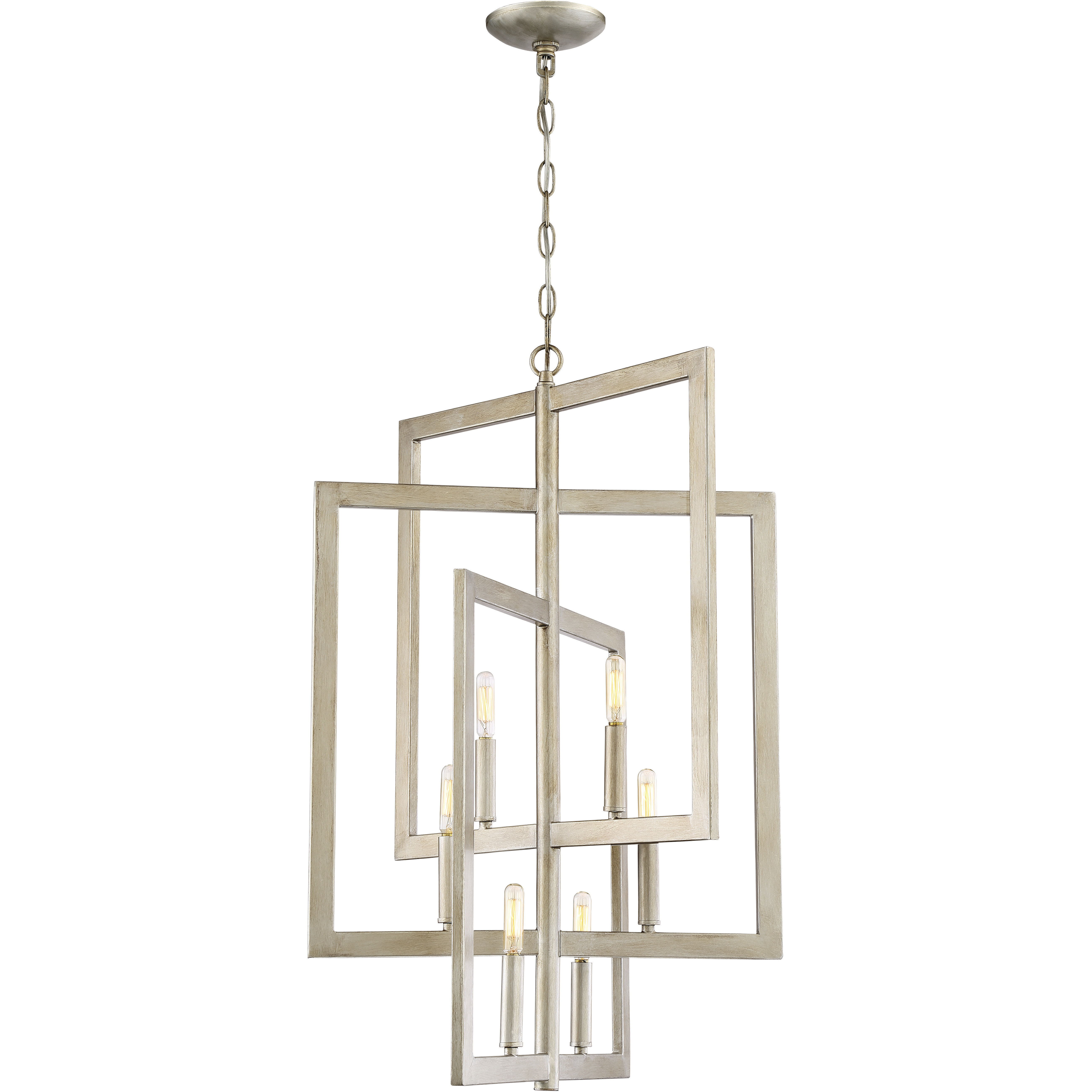 Portrait 6 Light 19 inch Gold Twilight Foyer Light Ceiling Light