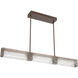 Tabulo LED Burnished Bronze Linear Pendant Ceiling Light in Linea Cast
