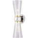 Byford 2 Light 4.75 inch Polished Nickel Bath Wall Sconce Wall Light