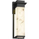 Lumenaria 16.5 inch Matte Black Outdoor Wall Sconce