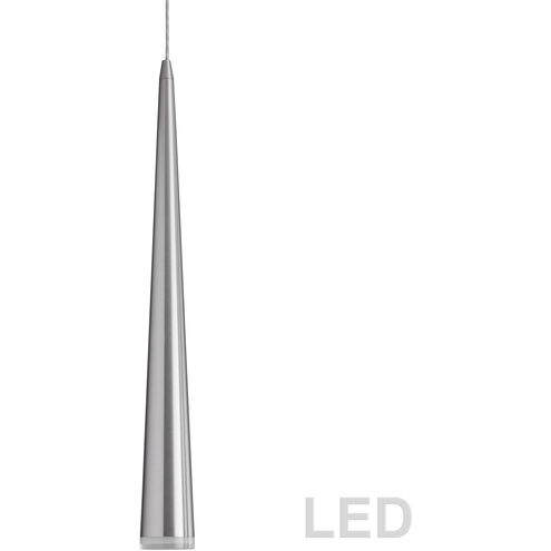 Modern LED 2.75 inch Satin Chrome Pendant Ceiling Light