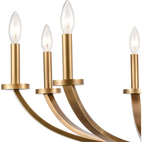 Erindale 8 Light 30 inch Natural Brass Chandelier Ceiling Light
