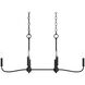 Ilia 6 Light 36 inch Matte Black Island Chandelier Ceiling Light