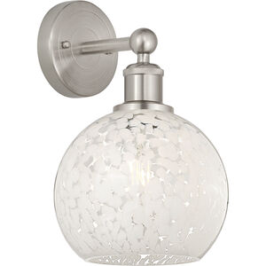 Edison White Mouchette 1 Light 8.00 inch Wall Sconce