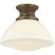 Bruceville 1 Light 12.25 inch Historic Bronze Flush Mount Ceiling Light