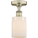 Hadley 1 Light 4.5 inch Antique Brass Semi-Flush Mount Ceiling Light