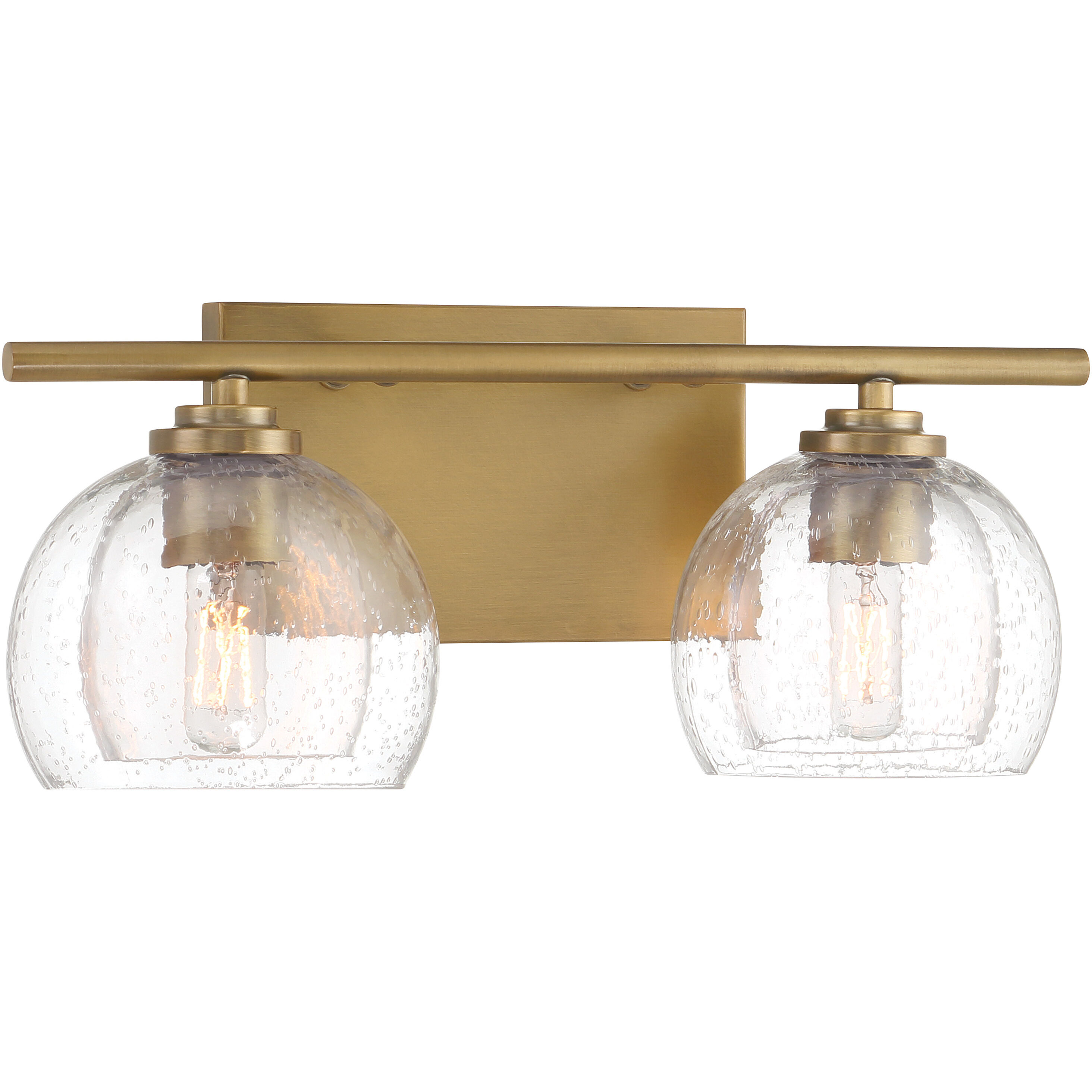 Glint 2 Light 15.5 inch Legacy Brass Vanity Light Wall Light