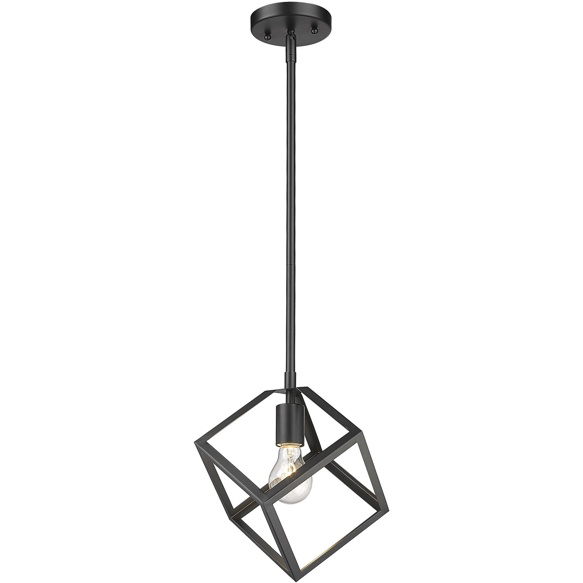 Cassio Pendant Ceiling Light in Matte Black