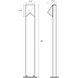 Triform Compact 12V 10 watt Textured Gray Bollard