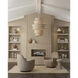 Phebe 9 Light 32 inch Vanilla Chandelier Ceiling Light, Large