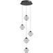 Beluga LED 13 inch Black Multi Port Pendant Ceiling Light