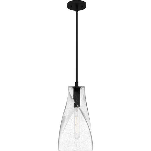 Stetson 1 Light 8 inch Matte Black Mini Pendant Ceiling Light, Small
