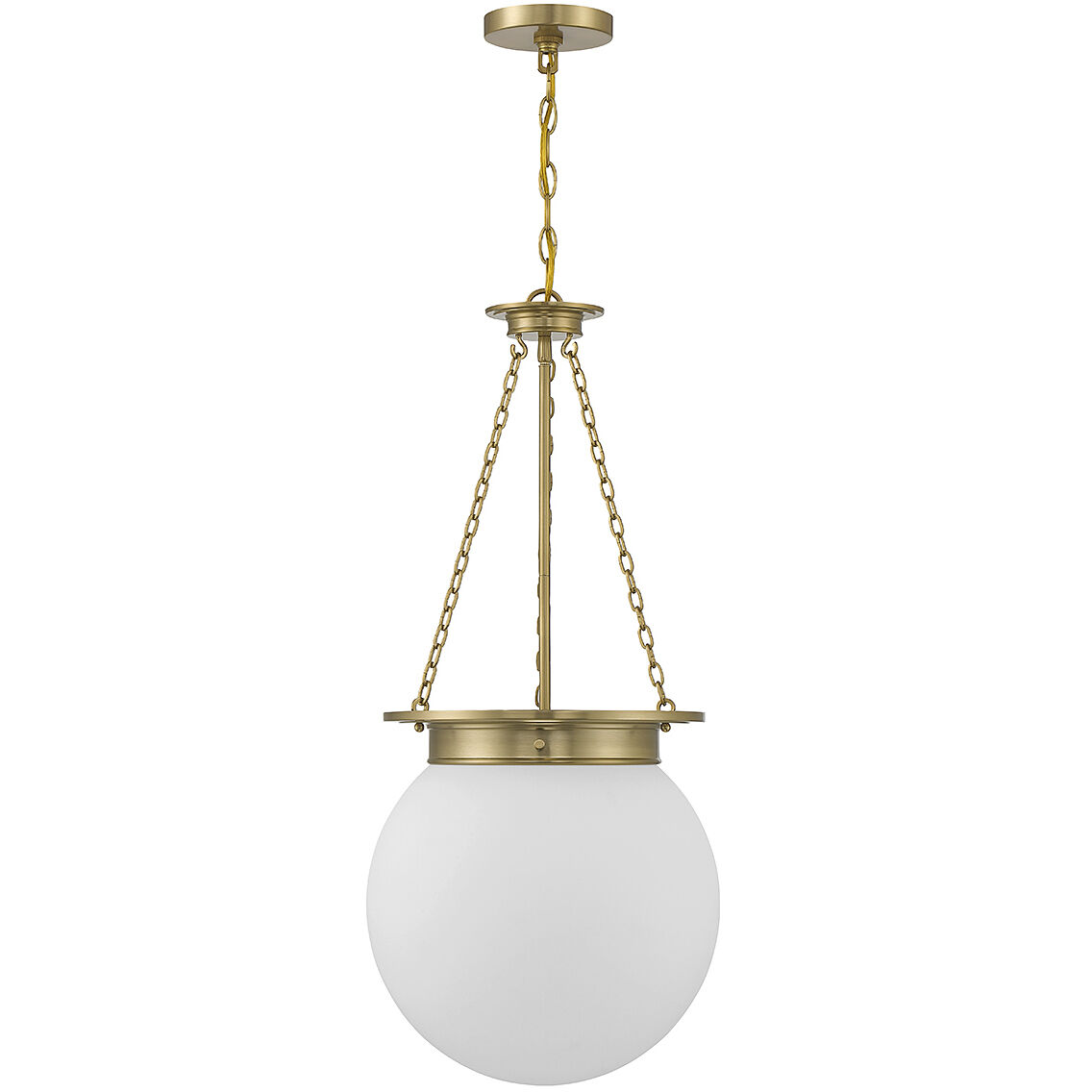 Manor 3 Light 13.5 inch Warm Brass Pendant Ceiling Light