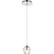 Eren 1 Light 6 inch Chrome Pendant Ceiling Light