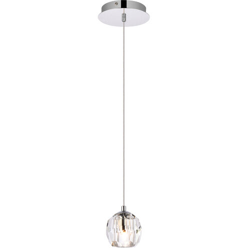 Eren 1 Light 6 inch Chrome Pendant Ceiling Light