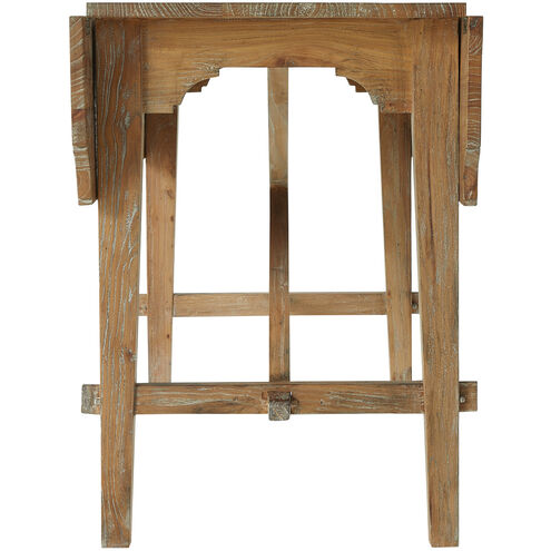 Faulner 60 X 31.25 inch Aged Natural Grey / Texture Black Iron Dining Table