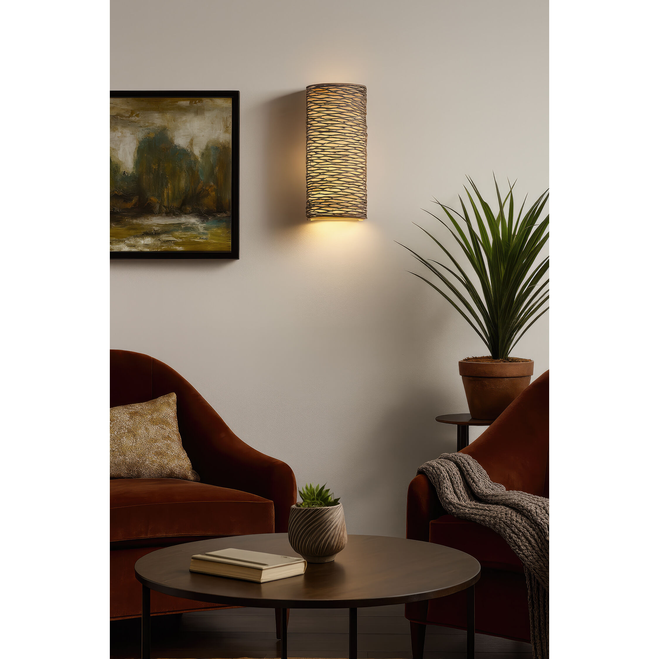 Flow 1 Light 6.63 inch Hammered Ore Wall Sconce Wall Light