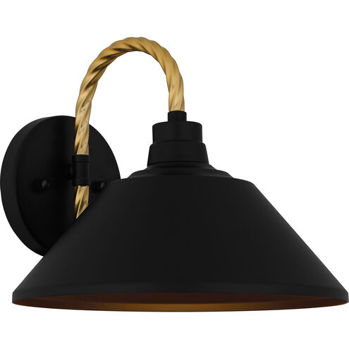 Longshore 1 Light 11 inch Matte Black Outdoor Lantern, Medium