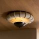 Camella 1 Light 18 inch Ivory and English Bronze Flush Mount Ceiling Light, Small