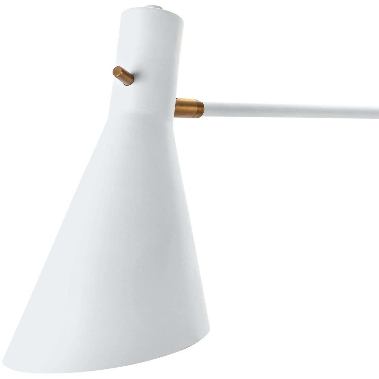 Spyder 2 Light 5.75 inch White and Natural Brass Wall Sconce Wall Light