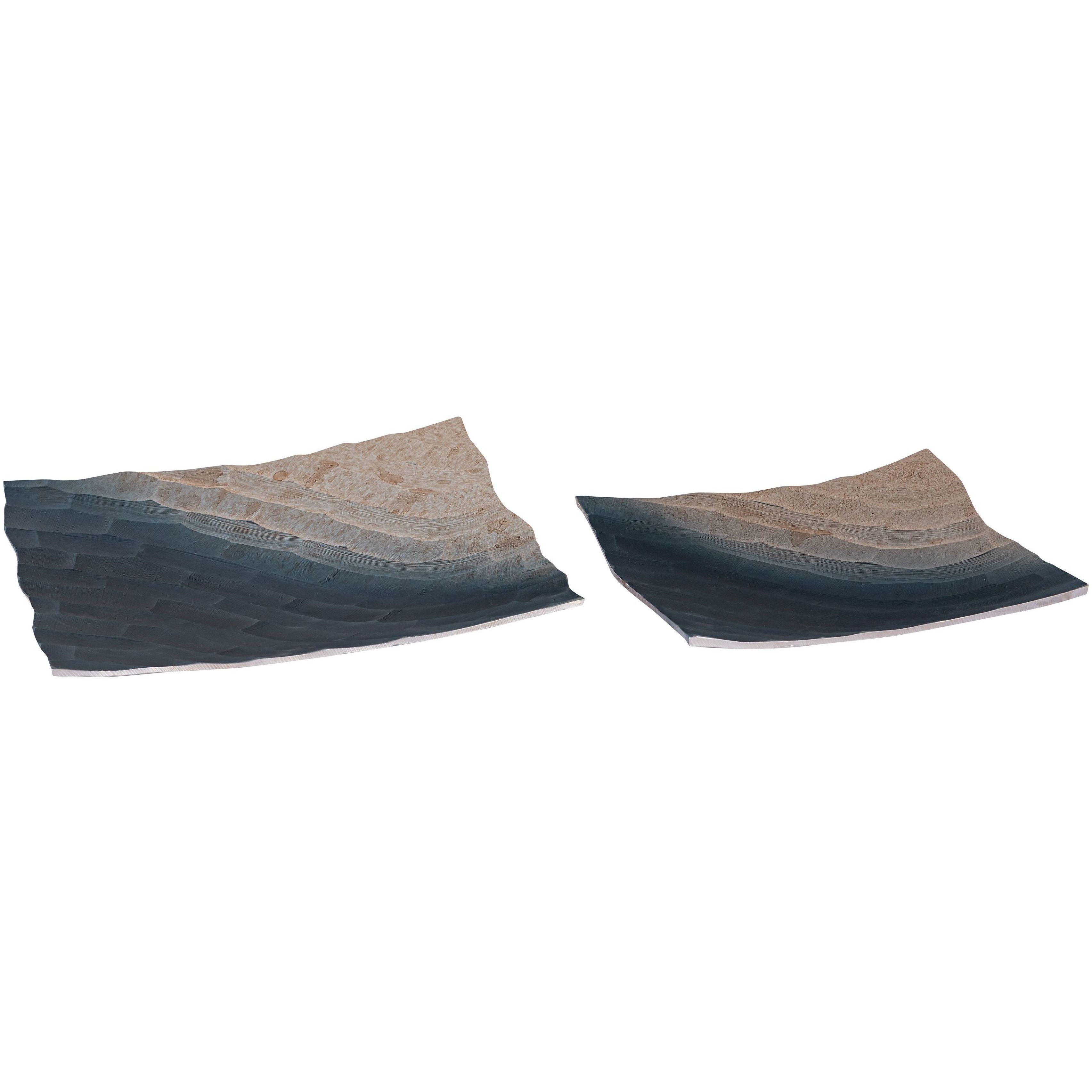 Colin Bronze Ombre Tray, Set of 2