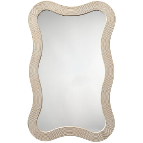 Dali 38 X 23.5 inch Cream Bamboo Mirror
