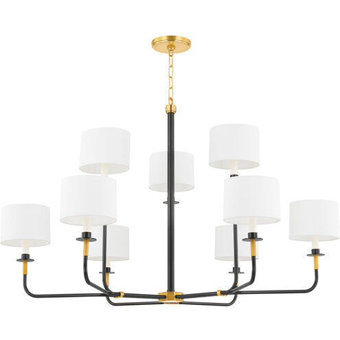 Paramus 1 Light 48 inch Aged Old Bronze Chandelier Ceiling Light
