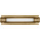 Avroko Capa LED 18 inch Hand Rubbed Antique Brass Vanity Light Wall Light
