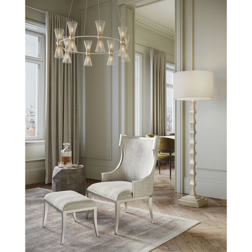 Garson Silver and Fresh File Linen Chair